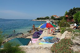 Spiaggia di fronte alla casa di Mira