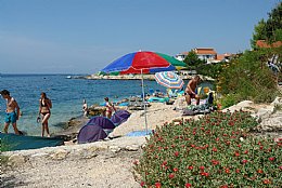 Spiaggia di fronte alla casa di Mira